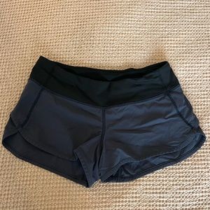 Blue lulu lemon speed shorts